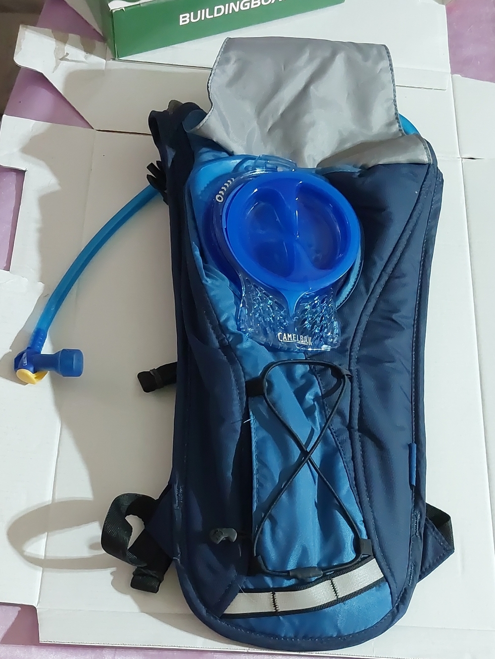 CamelBak Hydration Pack in Navy and Bright Blue